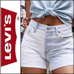 LEVI'S 501 Color Block Denim Jean Shorts 27